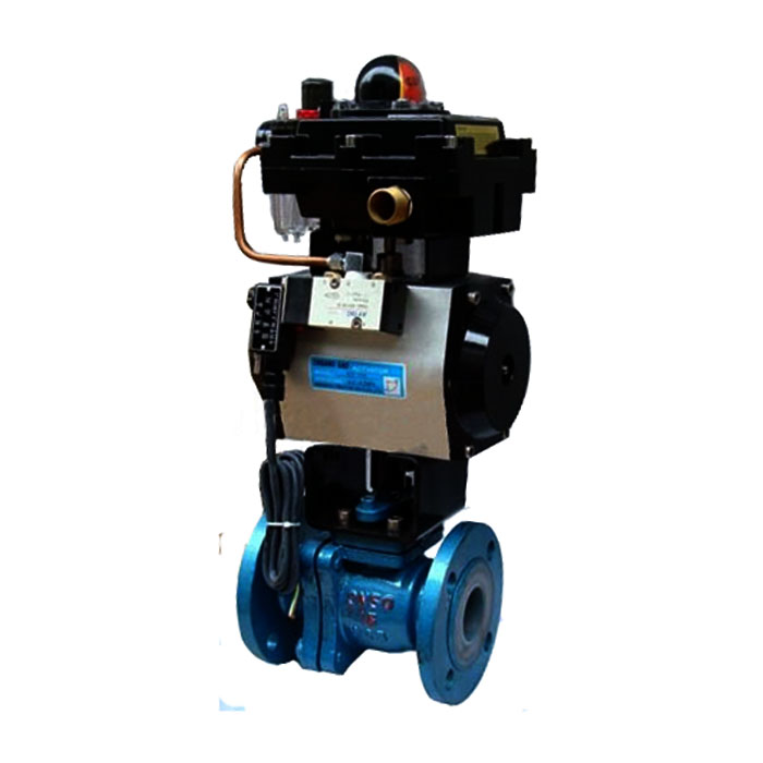 Q641F4气动衬氟球阀